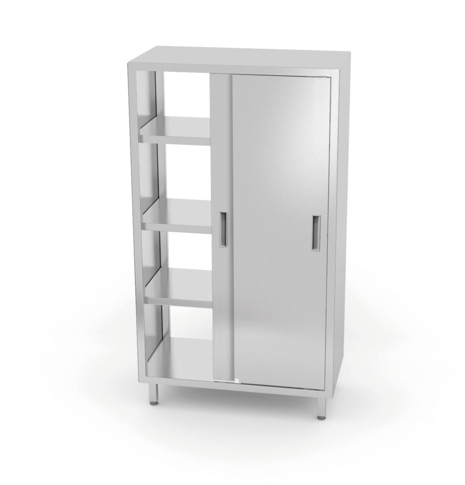 812402_2025 Armadio passante con porte scorrevoli - bullonato, HENDI, Kitchen Line, 800x700x(H)1800mm - immagine 1