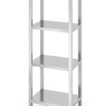 Rack di stoccaggio con 4 ripiani pieni - imbullonati, HENDI, Kitchen Line, 600x400x(H)1800mm