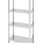 Rack di stoccaggio con 4 ripiani pieni - imbullonati, HENDI, Kitchen Line, 800x400x(H)1800mm