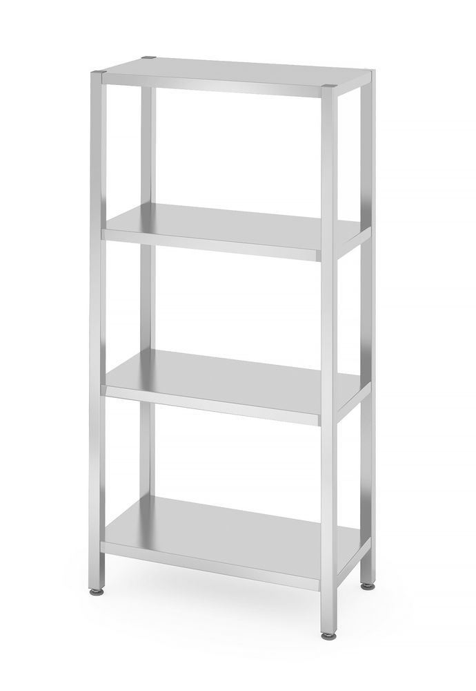 812518 Rack di stoccaggio con 4 ripiani pieni - imbullonati, HENDI, Kitchen Line, 800x400x(H)1800mm - immagine 1