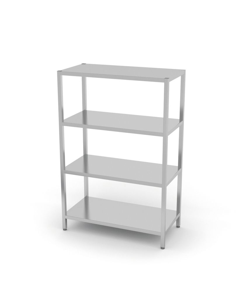 812525 Rack di stoccaggio con 4 ripiani pieni - imbullonati, HENDI, Kitchen Line, 1000x400x(H)1800mm - immagine 1