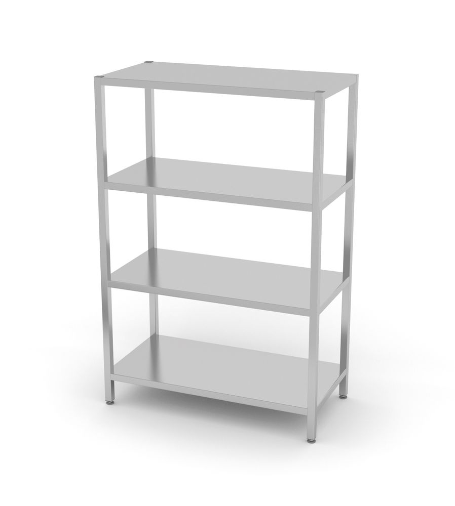 812532 Rack di stoccaggio con 4 ripiani pieni - imbullonati, HENDI, Kitchen Line, 1000x500x(H)1800mm - immagine 1
