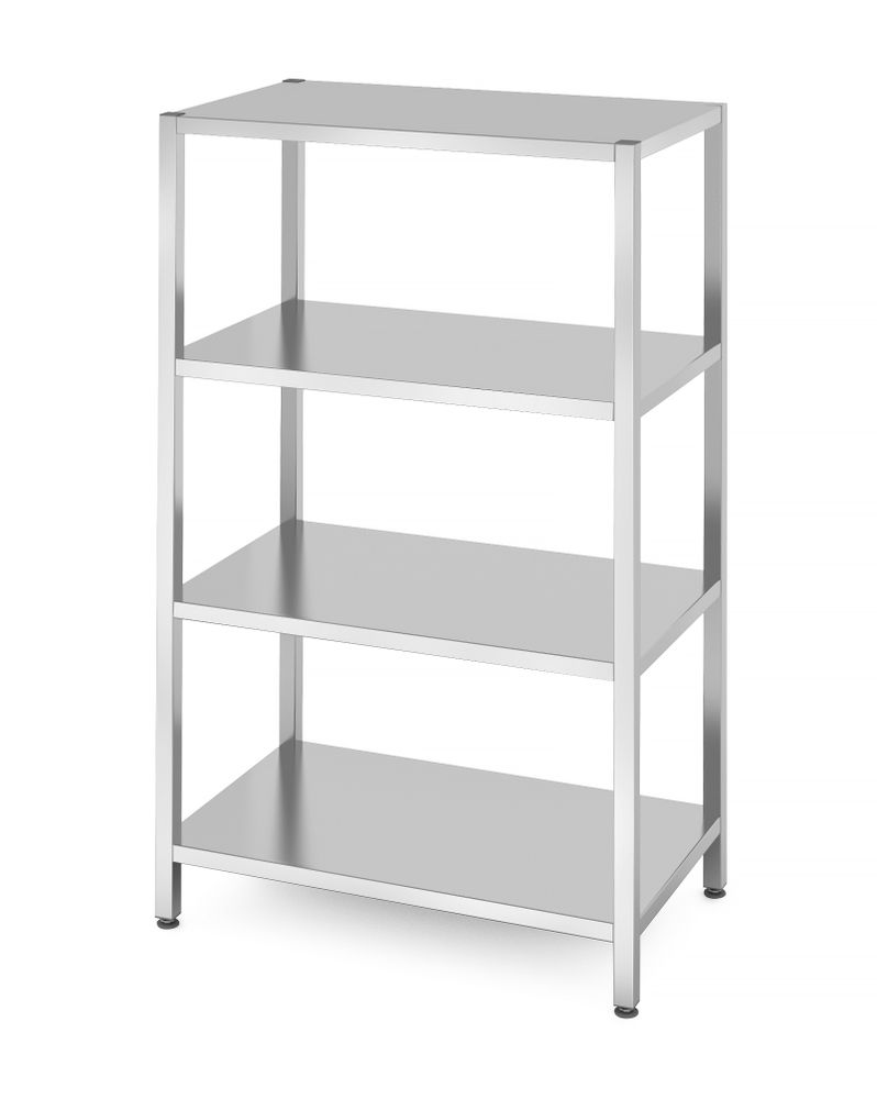 812556 Rack di stoccaggio con 4 ripiani pieni - imbullonati, HENDI, Kitchen Line, 1000x600x(H)1800mm - immagine 1