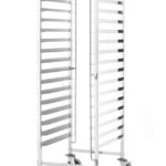 Carrello per vassoi , HENDI, Kitchen Line, Argento, 470x620x(H)1735mm