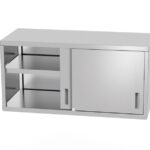 Armadio a parete – saldato, con porte scorrevoli, HENDI, Profi Line, 800x300x(H)600mm