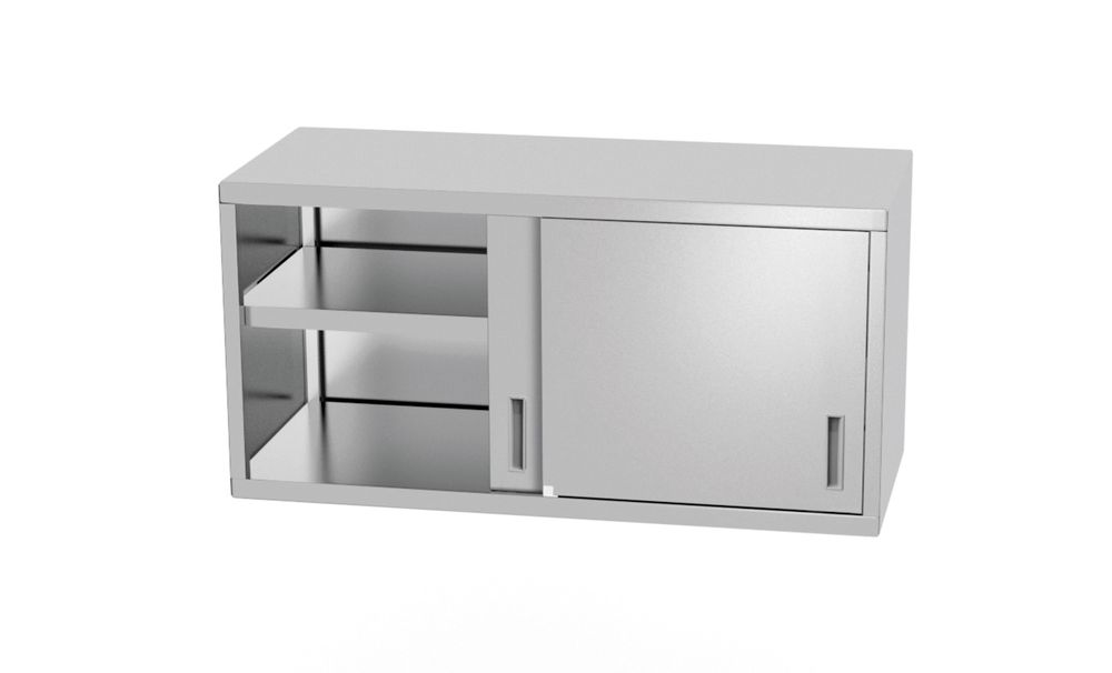 814154_2025 Armadio a parete – saldato, con porte scorrevoli, HENDI, Profi Line, 1000x300x(H)600mm - immagine 1