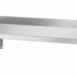 Ripiano a parete, con 2 staffe, HENDI, 800x300x(H)250mm