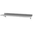 Ripiano a parete, con 2 staffe, HENDI, 1200x300x(H)250mm