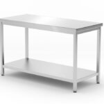 Tavolo centrale con ripiano – bullonato, profondità 600 mm, HENDI, Kitchen Line, 1200x600x(H)850mm