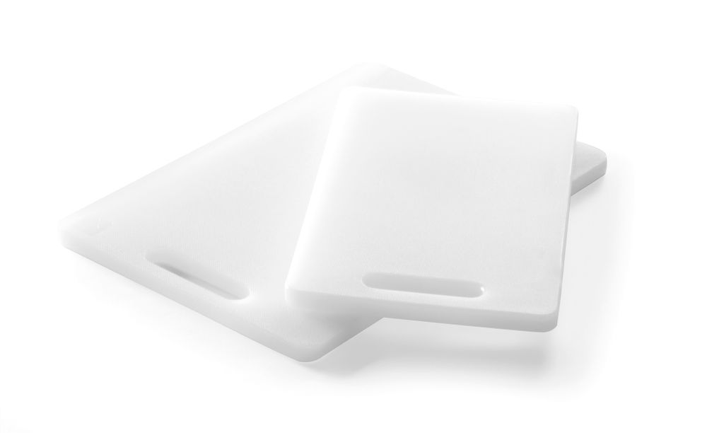 826355_826348_2019 Tagliere con manico, HENDI, Bianco, 250x150mm, rettangolare - immagine 1