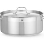 Pentola per stufato bassa - con coperchio, HENDI, Profi Line, 7,5L, ⌀280x(H)120mm