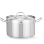 Pentola per stufato media - con coperchio, HENDI, Profi Line, 6,7L, ⌀240x(H)150mm