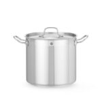 Pentola da stufato alta - con coperchio, HENDI, Profi Line, 9,8L, ⌀240x(H)220mm