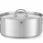 Pentola per stufato bassa - con coperchio, HENDI, Kitchen Line, 7,3L, ⌀280x(H)120mm