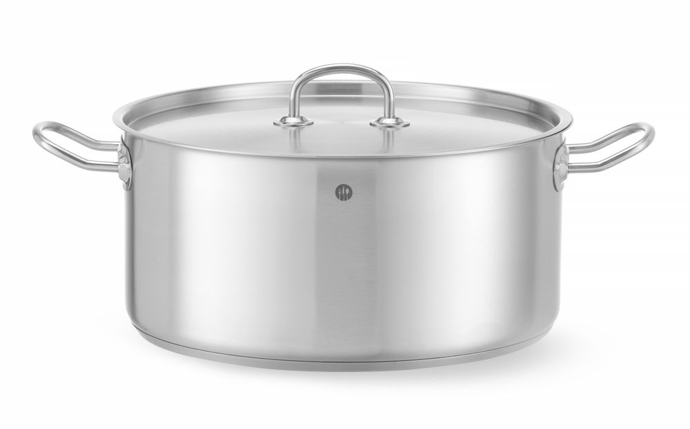 836040_OBW_2023_01_IMGP5608 Pentola per stufato bassa - con coperchio, HENDI, Kitchen Line, 11,9L, ⌀320x(H)150mm - immagine 1