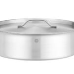 Pentola da stufato con coperchio, HENDI, 10,8L, ⌀360x(H)110mm, Rotondo