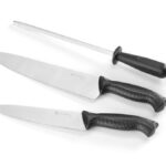 Set di coltelli, 3 pezzi, HENDI, Nero, (L)380mm