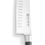 Coltello Santoku, HENDI, Profi Line, Scanalata, Nero, (L)310mm