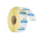 Etichette di sicurezza alimentare giornaliere, multiuso, facilmente rimovibili, HENDI, Lunedì, Blu, 1000 pezzi, 25x25mm