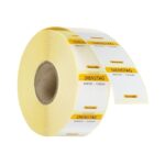 Etichette di sicurezza alimentare giornaliere, multiuso, facilmente rimovibili, HENDI, Martedì, Giallo, 1000 pezzi, 25x25mm