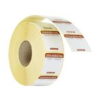 Etichette di sicurezza alimentare giornaliere, multiuso, facilmente rimovibili, HENDI, Giovedì, Marrone, 1000 pezzi, 25x25mm