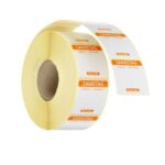Etichette di sicurezza alimentare giornaliere, multiuso, facilmente rimovibili, HENDI, Sabato, Arancia, 1000 pezzi, 25x25mm