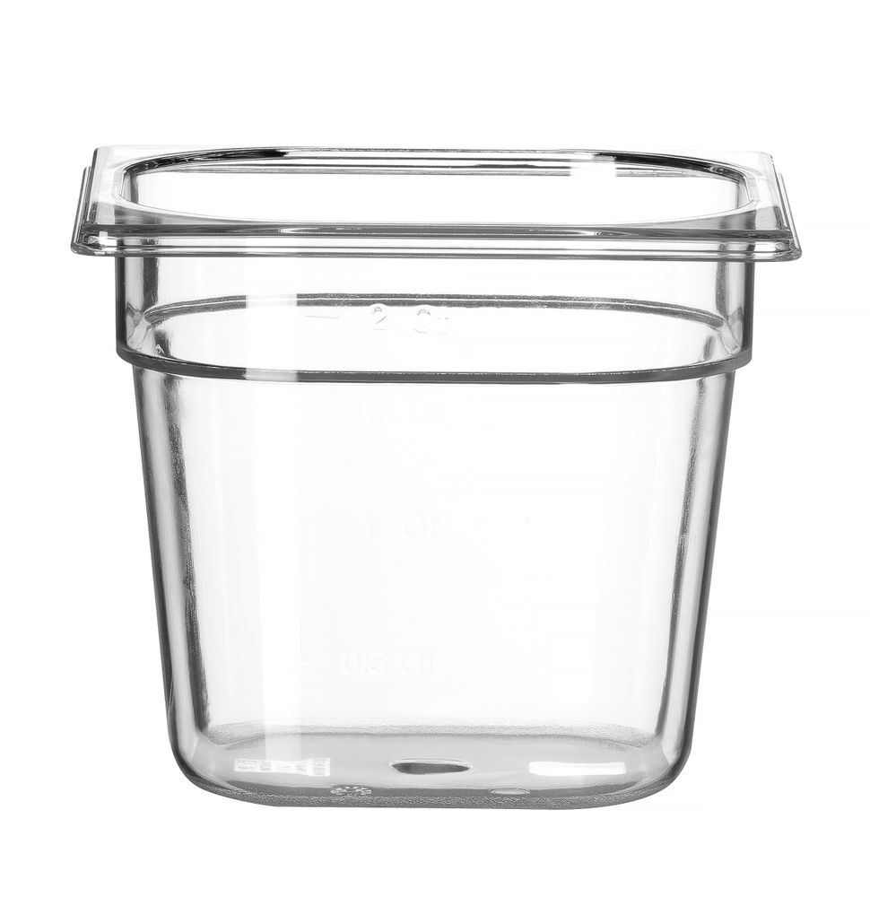 861714_OBW_2024_02_IMGP3279 Contenitore Gastronorm 1/6, HENDI, Profi Line, GN 1/6, 2,4L, Trasparente, 176x162x(H)150mm - immagine 1