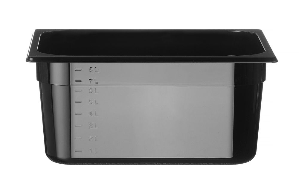 862414_OBW_2024_02_IMGP3310 Contenitore Gastronorm 1/2, HENDI, Profi Line, GN 1/2, 9,5L, Nero, 325x265x(H)150mm - immagine 1