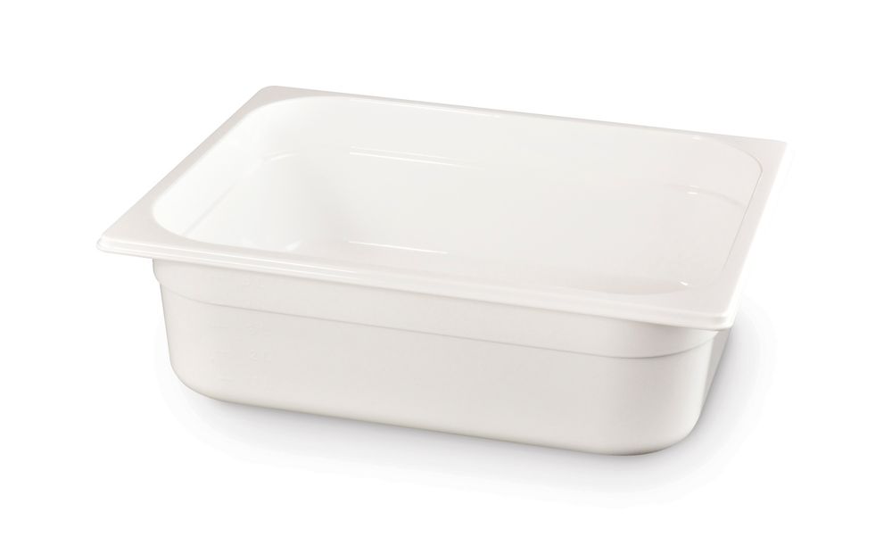 862483 Contenitore Gastronorm 1/2, HENDI, GN 1/2, 4L, Bianco, 325x265x(H)65mm - immagine 1
