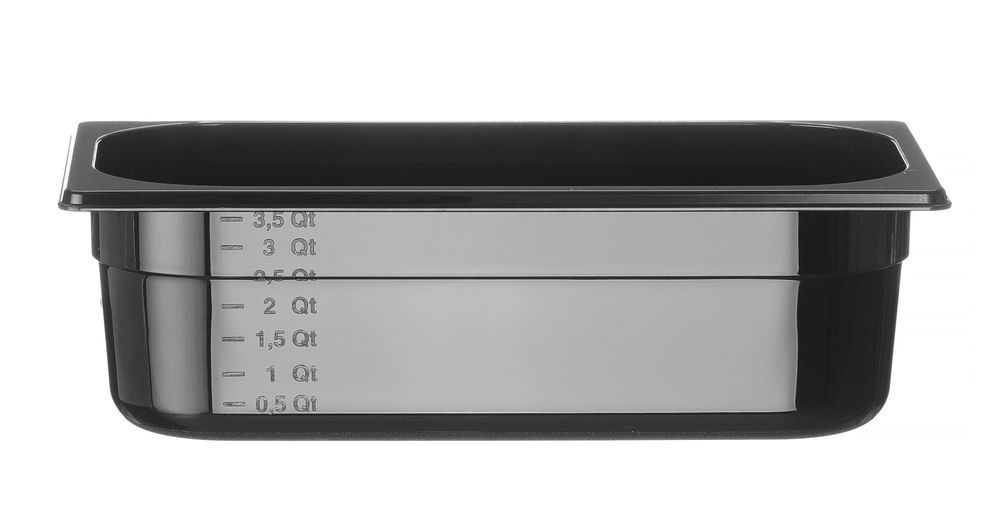 862520_OBW_2024_02_IMGP3329 Contenitore Gastronorm 1/3, HENDI, Profi Line, GN 1/3, 4L, Nero, 325x176x(H)100mm - immagine 1
