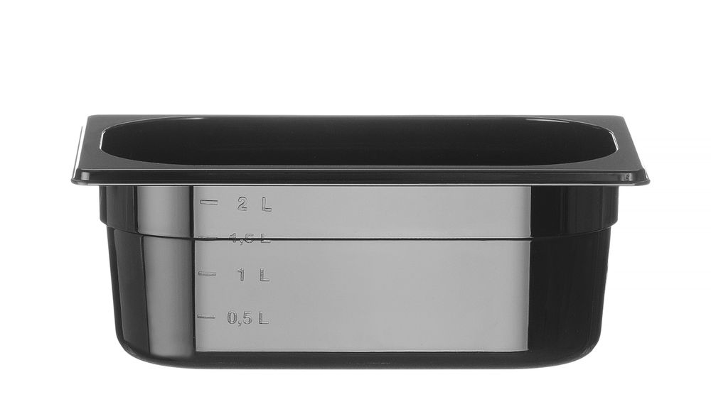 862629_OBW_2024_02_IMGP3333 Contenitore Gastronorm 1/4, HENDI, Profi Line, GN 1/4, 2,8L, Nero, 265x162x(H)100mm - immagine 1