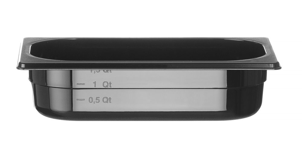 862636_OBW_2024_02_IMGP3335 Contenitore Gastronorm 1/4, HENDI, Profi Line, GN 1/4, 1,8L, Nero, 265x162x(H)65mm - immagine 1