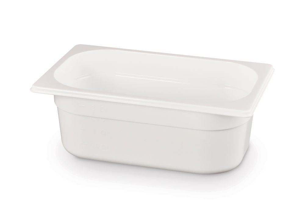 862674_2019 Contenitore Gastronorm 1/4, HENDI, GN 1/4, 2,8L, Bianco, 265x162x(H)100mm - immagine 1