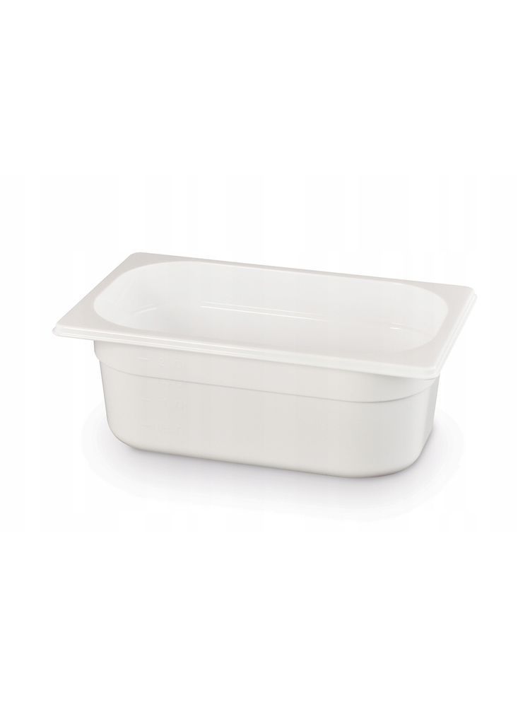 862681 Contenitore Gastronorm 1/4, HENDI, GN 1/4, 1,8L, Bianco, 265x162x(H)65mm - immagine 1