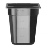 Contenitore Gastronorm 1/6, HENDI, Profi Line, GN 1/6, 3,4L, Nero, 176x162x(H)200mm