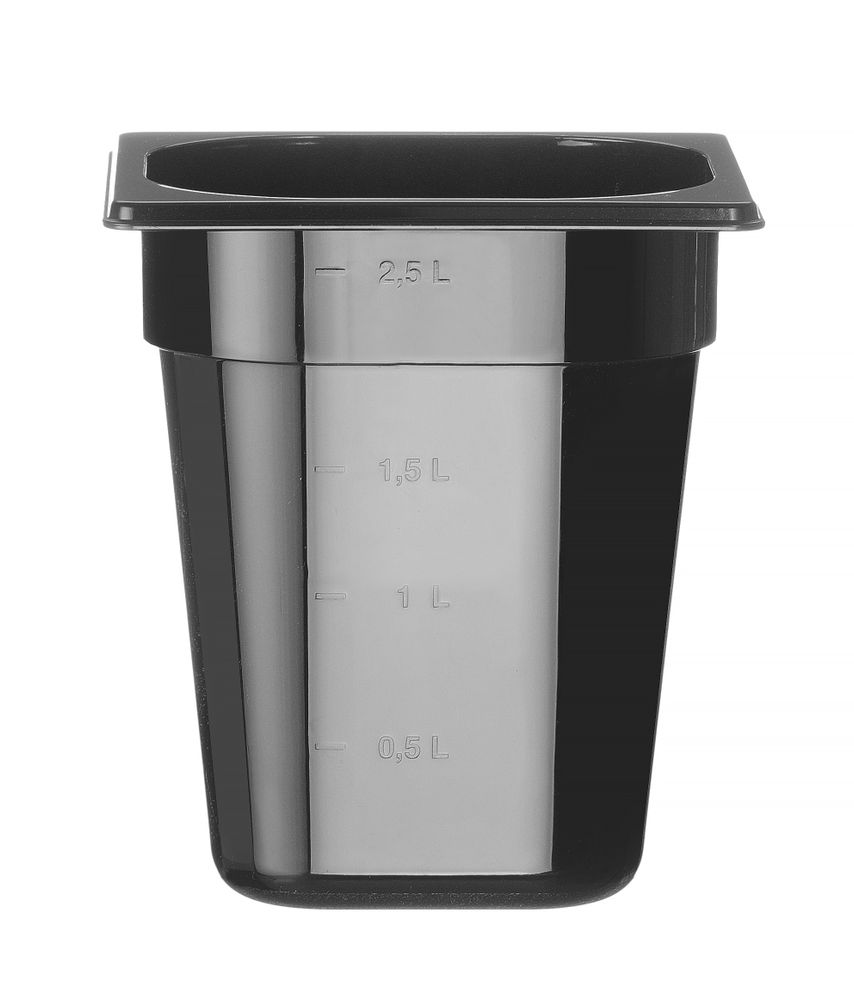 862704_OBW_2024_02_IMGP3339 Contenitore Gastronorm 1/6, HENDI, Profi Line, GN 1/6, 3,4L, Nero, 176x162x(H)200mm - immagine 1