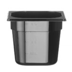 Contenitore Gastronorm 1/6, HENDI, Profi Line, GN 1/6, 2,4L, Nero, 176x162x(H)150mm