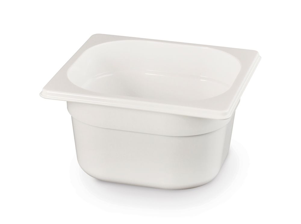 862766 Contenitore Gastronorm 1/6, HENDI, GN 1/6, 2,4L, Bianco, 176x162x(H)150mm - immagine 1