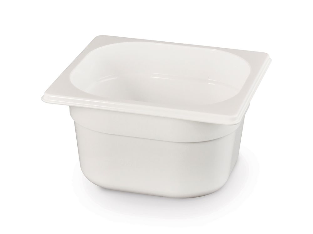 862773_2019 Contenitore Gastronorm 1/6, HENDI, GN 1/6, 1,6L, Bianco, 176x162x(H)100mm - immagine 1