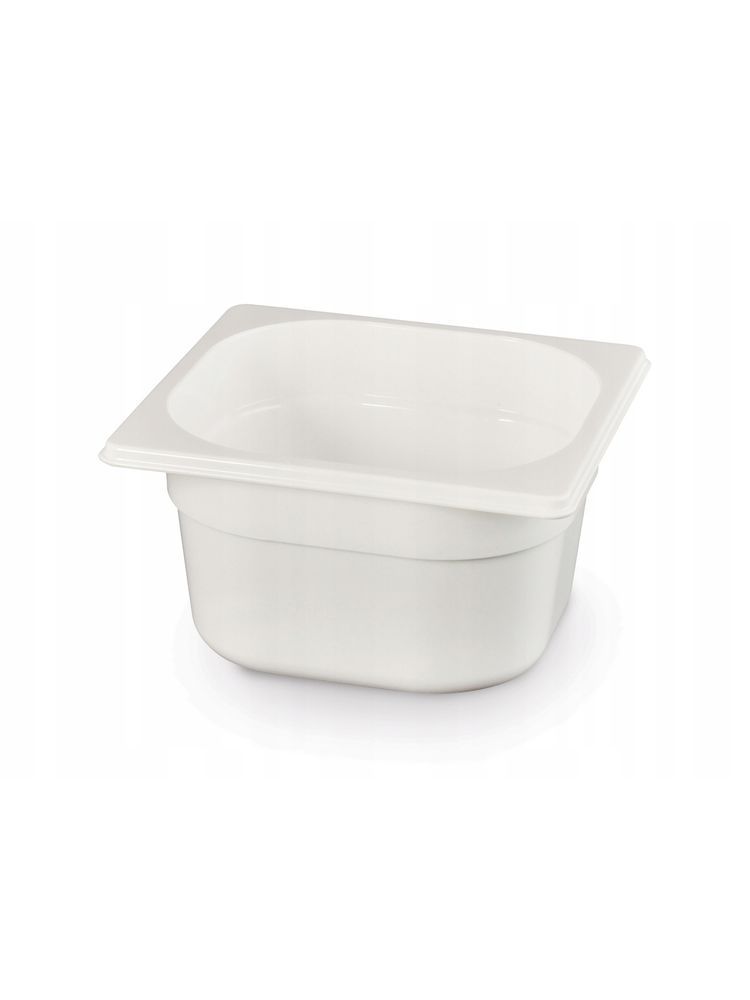 862780 Contenitore Gastronorm 1/6, HENDI, GN 1/6, 1L, Bianco, 176x162x(H)65mm - immagine 1