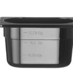 Contenitore Gastronorm 1/9, HENDI, GN 1/9, 1L, Nero, 176x108x(H)100mm
