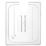 Coperchio Gastronorm con apertura per sous vide, HENDI, GN 1/2, Trasparente, 265x325mm