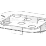 Sgocciolatoio Gastronorm, HENDI, Profi Line, GN 1/6, Trasparente, 118x106mm