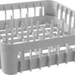 Cestello per lavastoviglie per bicchieri, HENDI, Con 20 pioli di supporto, 400x400x(H)110mm