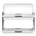 Display con coperchio a rullo, HENDI, Bianco, 475x325x(H)415mm, rettangolare
