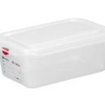 Contenitore GN 1/4 polipropilene, HENDI, GN 1/4, 2,8L, Trasparente, 265x162x(H)100mm