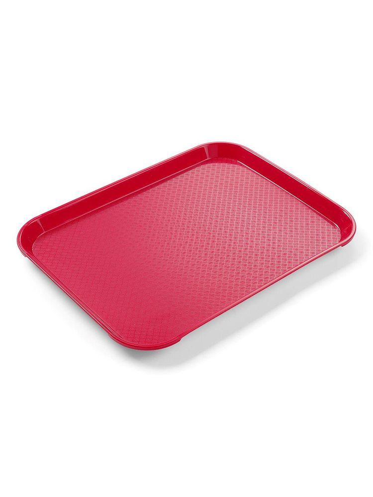 878712 Vassoi da fast food piccoli, AmerBox, Rosso, 265x345x(H)20mm - immagine 1