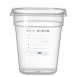 Contenitore Gastronorm 1/6, HENDI, GN 1/6, 3,4L, Trasparente, 176x162x(H)200mm