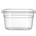 Contenitore Gastronorm 1/9, HENDI, Profi Line, 1,0, GN 1/9, 0,75L, Trasparente, 176x108x(H)100mm