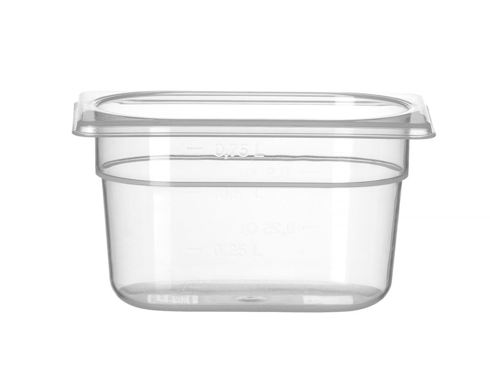 880524_OBW_2024_02_IMGP3254 Contenitore Gastronorm 1/9, HENDI, Profi Line, 1,0, GN 1/9, 0,75L, Trasparente, 176x108x(H)100mm - immagine 1